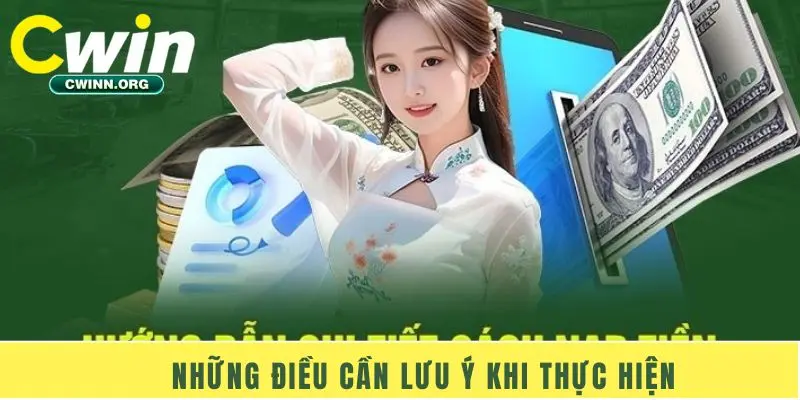 Những điều cần lưu ý khi thực hiện